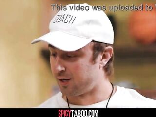 Perv Trainer Buttfucks His Lewd Cheerleaders