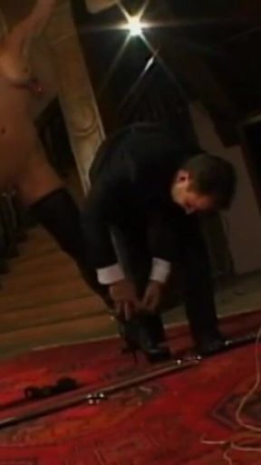 Tattooed girl humiliating pussy tightening