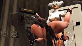 3d sci-fi lab dickgirl ravages restrained blonde