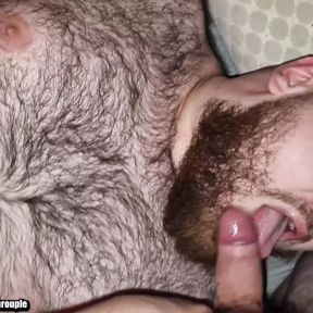 Hairy bear trio fucking