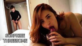 Hot wife shares hubby with best friend in steamy threesome
