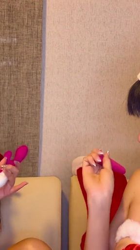 Pussy for Christmas. Amanda Rabbit