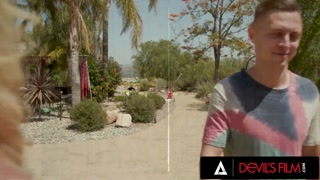 DEVILS FILM - Horny Stepmom Fucks Her Cute Stepdaughter's BF and Her