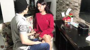 I stripped naked in front of my stepbrother! What a big cock he has! - Porn in Spanish