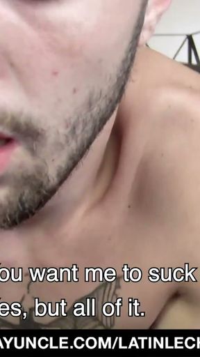 LatinLeche - Latin Boy Likes To Blow And Ride A Big Dick   Clip 1