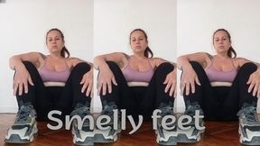 Licking my smelly feet