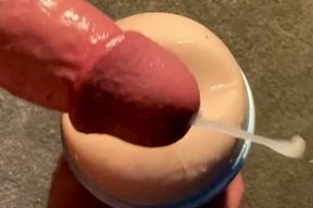 Fucking my fleshlight and cumming