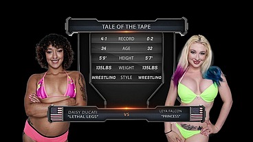 Daisy Ducati vs Leya Falcon Female Wrestling