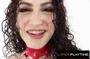 LatexPlaytime- Fetish Alt Babe Butt Fucking Plowed and Soaked i