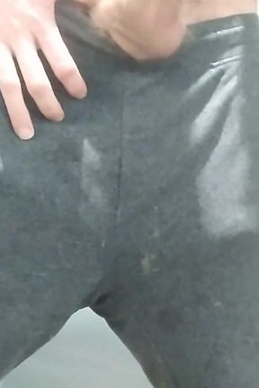 I Show You My Hard Banana Inside My Pants and I Masturbate in My Friend's Bedroom