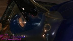 Miss Maskerade in Full Latex Vacbed Bondage Domination Play
