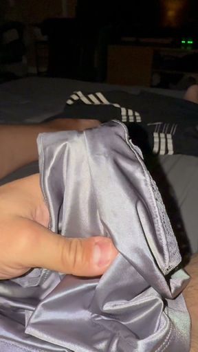 Silver soiled nurse panties