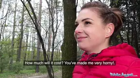 Public Porn Fuck and facial for hot cute cheating minx Mila