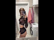 cute petite trans girl teasing you with her body
