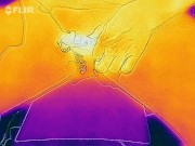 I took a video of ejaculation with a thermal camera