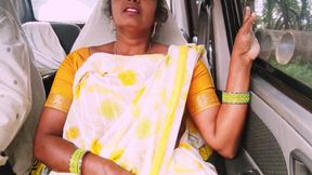 Indian Maid Car Sex with House Owner. Telugu Dirty Talks.