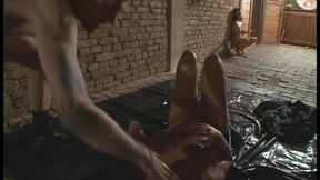 Humiliating wax play and wrapped in foil