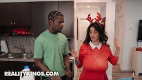 REALITY KINGS - Stepmom Arabelle Raphael & Stepdaughter Valerica Steele Share Damion's Huge Cock In A Wild Threesome