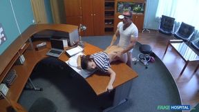 Office fuck in the doggy style with a gorgeous Natasha Jungle