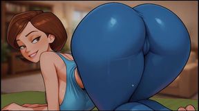 grandpa lesson [ taboo hentai game ] ep.8 old man has accidental boner everywhere ! at the mall, during yoga and in the train !