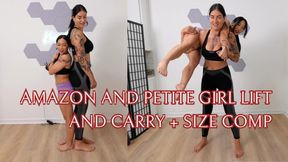 4K Gym Girls Lift and Carry + Size Comparison with Kiara Star and Tatiana Vex