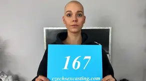 Shaved head girl in casting fuck dream