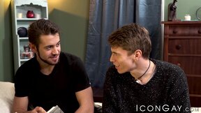 Dante Colle comforts Troy Accola with his big dick