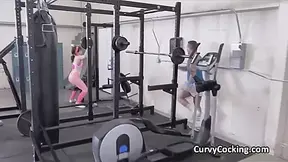 Eighties Twat Pounding Workout At The Gym