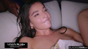 Blackedraw BBC-thirsty Emily Willis Takes on 2 Huge Cocks