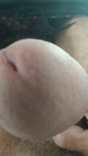 Working My Meat, Mushroom Head Close-Up, Hard Cock