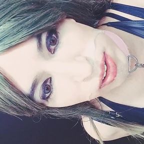 Crossdresser with Cum in Face
