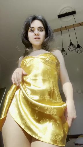 Petite babe shows off her natural tits on OnlyFans