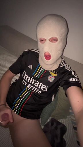 Masked Soccer Bro Late Night Gooning Session