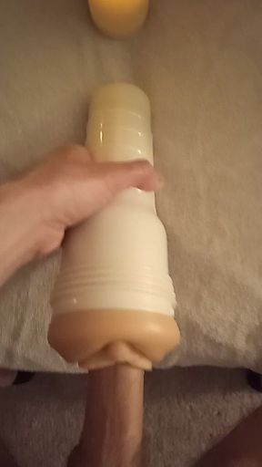 Fleshlight Masturbation by the Candlelight
