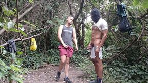 married man goes masked on the trails to satisfy his desire to eat ass, and this time it was mine 😈😈😈 his wife doesn t even suspect.