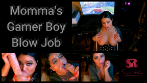 Momma&#039;s Gamer Boy Blow Job