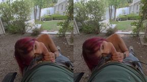 Amateur GF gives a hot outdoor head before getting smashed throbbing