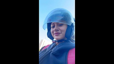 Fiz um moto Uber com a Bruna surfistinha pra fazer uma trilha de moto no Recreio não resisti e gozei dentro ( Completo )