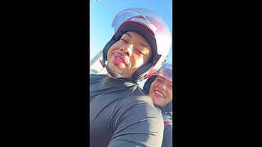 Fiz um moto Uber com a Bruna surfistinha pra fazer uma trilha de moto no Recreio não resisti e gozei dentro ( Completo )