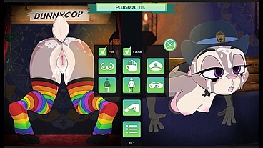 Bunny Cop On-Duty [Parody Hentai Game PornPlay] Ep.1 Spitroast fuck and bukkake in the gloryhole