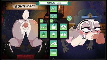 Bunny Cop On-Duty [Parody Hentai Game PornPlay] Ep.1 Spitroast fuck and bukkake in the gloryhole