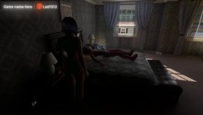 Busty Furry Slut Gags on Huge Dildo While Beast Pounds Her Wet Hole