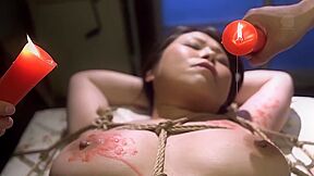 親寝取り縛り の友人の緊縛女体盛り 水野淑恵