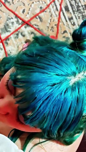 3 witches (one of them pregnant) use a virgin nerd to summon the devil and satisfy him Part 2   Clip 1