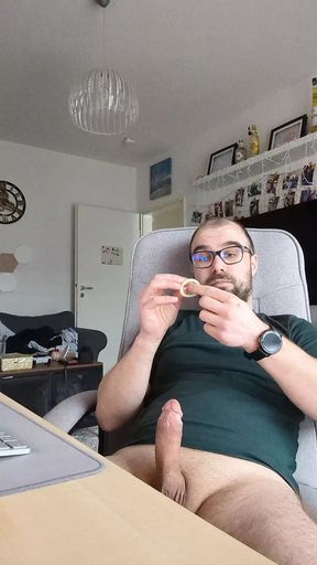 With condom