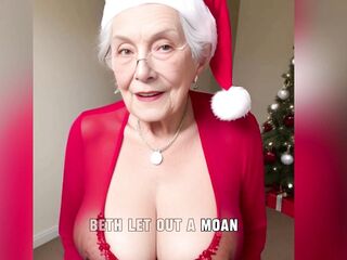 [GRANNY Story] Christmas Enjoyment with Lascivious Step Grandmother