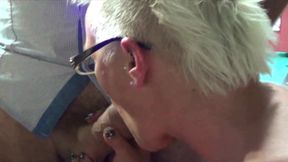 Office Sluts From France Got to Suck Cock in Threesome