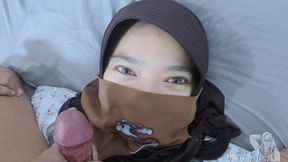 Naughty Hijab Girl Invite Me to Taste Her Pussy  - Minokiiko