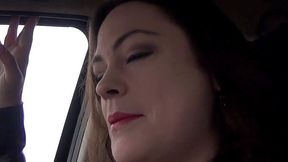 Milf sucks dick in car