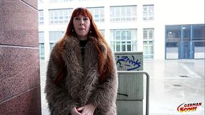 GERMAN SCOUT - Skinny Tall German Redhead Ginger Girl Soley Summer First Time Porn Casting